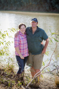 Farming couple with all the right moooves