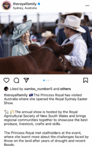 Lake Boga breeder rubs shoulders with Princess Anne