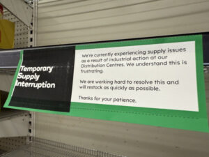 Shelves in stock despite supply shock