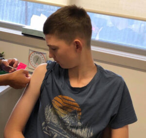 Pop up vaccination clinic at Specialist School