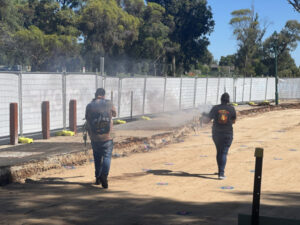 Smoking ceremony cleanses build sites