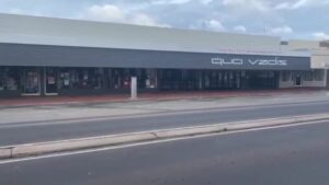 Desolate Campbell St on lockdown Tuesday