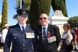 A shining example: Wing Commander attends local Anzac service