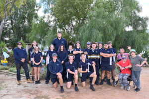 Students dig hard work