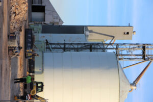 Silo demolition begins to open riverfront