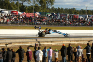 Full recovery for injured drag racer