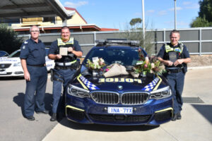 Local police tribute