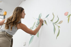 Page opens on woodland whimsy