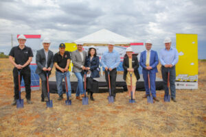 Solar farm sod turned