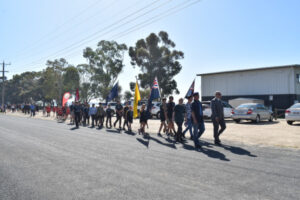 Special equine touch warms hearts on Anzac Day at Lake Boga
