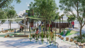 Playtime at Robinvale riverfront