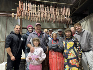 Salami making in full swing