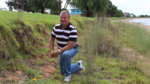 Excavation begins at lake foreshore