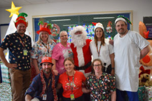 Swan Hill District Health pictures with Santa