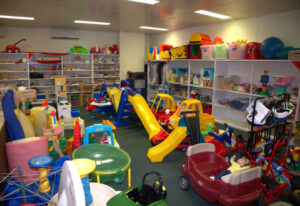 Toy library’s burst of colour