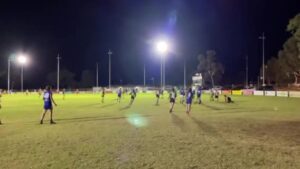 Tigers, Dogs practice match last night