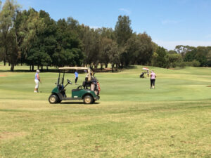 A beautiful Saturday for golf.