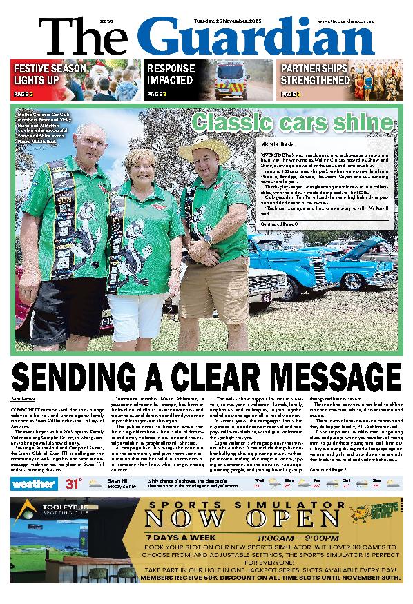 Swan Hill Guardian Tuesday – 25th November 2025