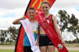 Blue ribbon for Little Athletics