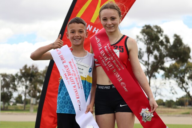 Blue ribbon for Little Athletics