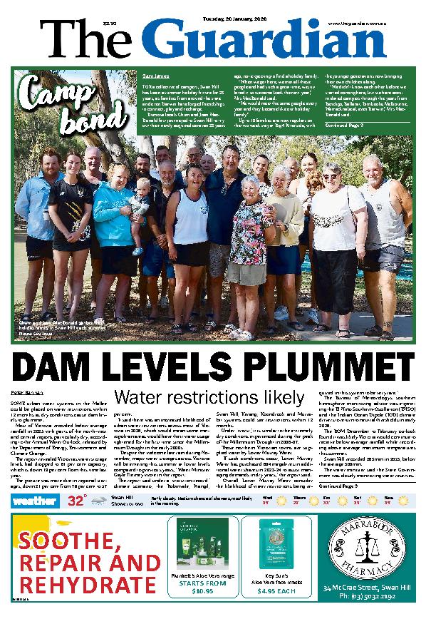 Swan Hill Guardian Tuesday – 20th January 2026