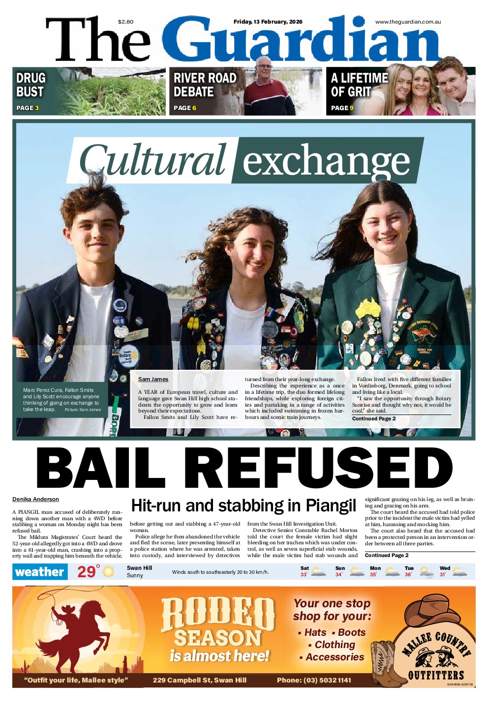 Swan Hill Guardian Friday – 13th February 2026