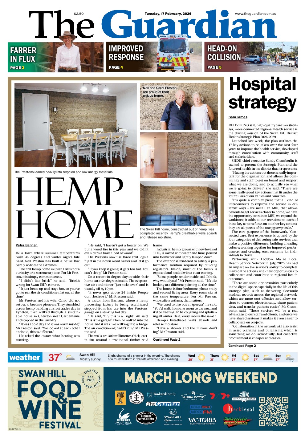 Swan Hill Guardian Tuesday – 17th February 2026