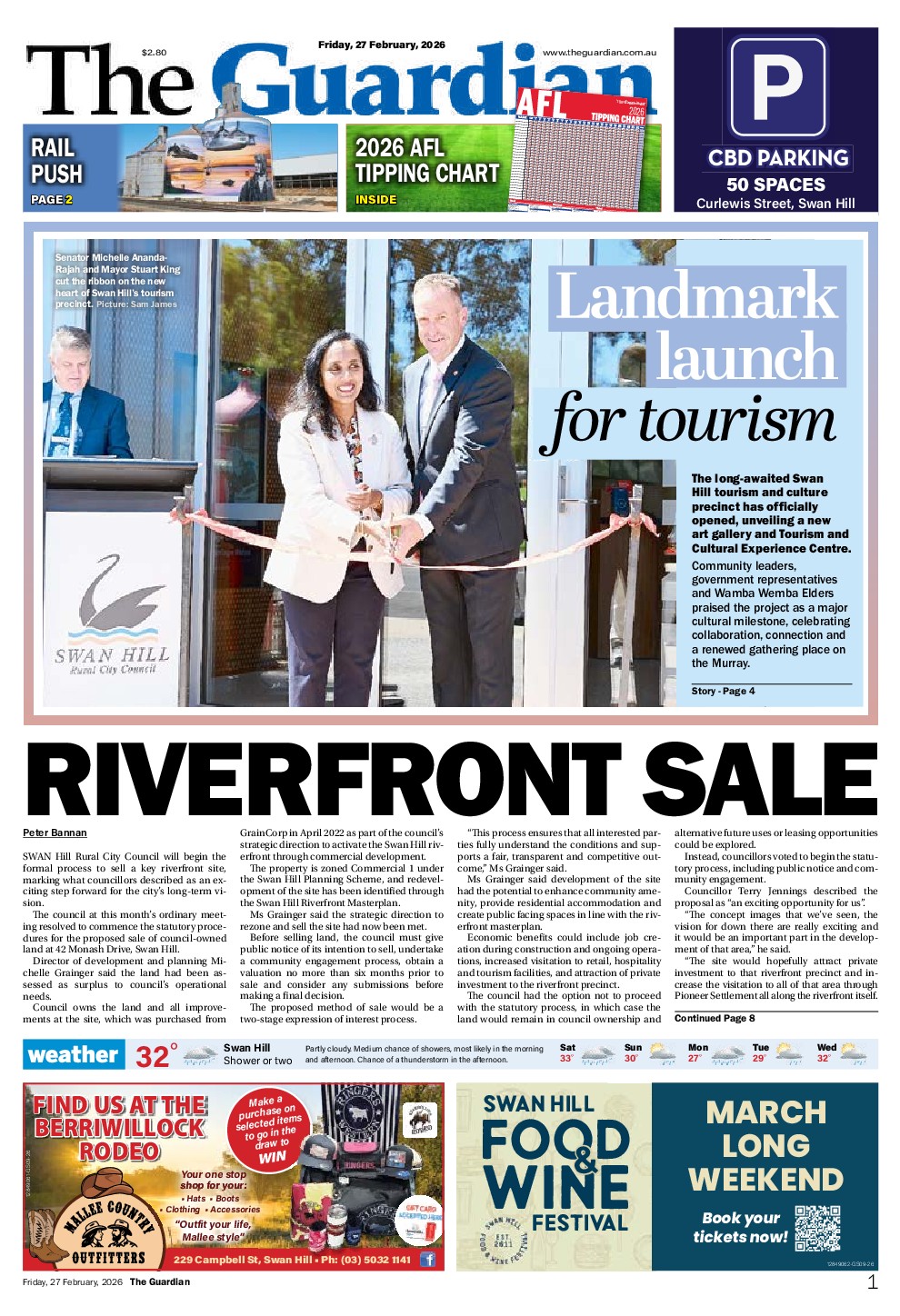 Swan Hill Guardian Friday – 27th February 2026