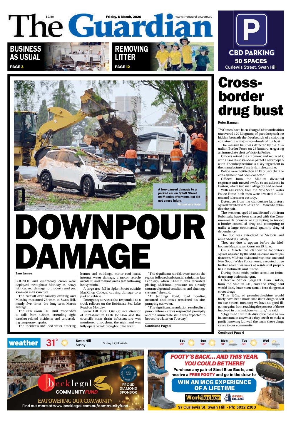 Swan Hill Guardian Friday – 6th March 2026