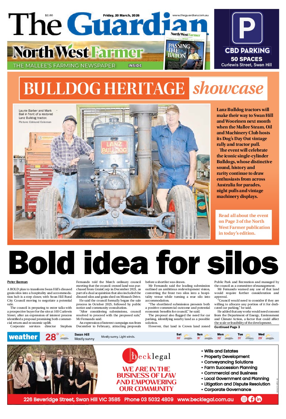 Swan Hill Guardian Friday – 20th March 2026