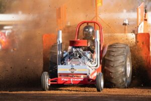 Tractor pull roars to life