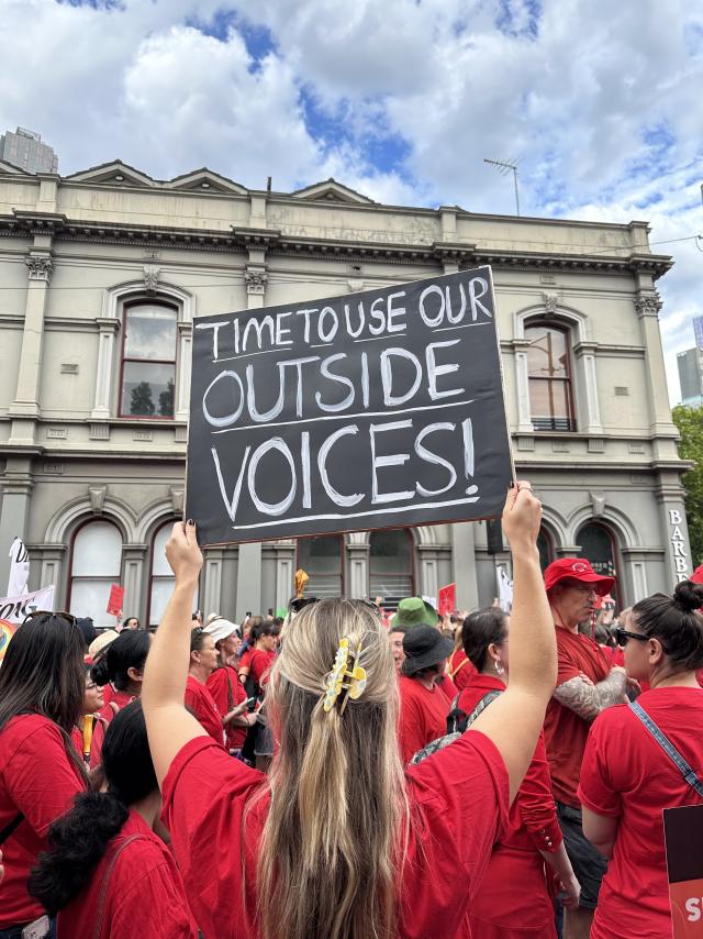 Teachers strike for better conditions